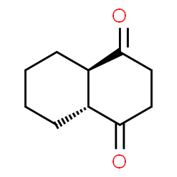 ChemSpider 2D Image | (4aR,8aR)-Octahydro-1,4-naphthalenedione | C10H14O2