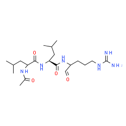 ChemSpider 2D Image | N-Acetylleucyl-N-(5-carbamimidamido-1-oxo-2-pentanyl)-L-leucinamide | C20H38N6O4