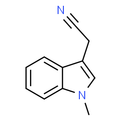 ChemSpider 2D Image | 1-methylindole-3-acetonitrile | C11H10N2