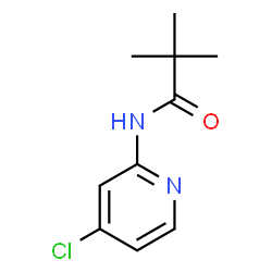 ChemSpider 2D Image | N-(4-Chloro-2-pyridinyl)-2,2-dimethylpropanamide | C10H13ClN2O
