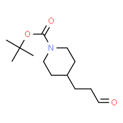 ChemSpider 2D Image | tert-butyl 4-(3-oxopropyl)piperidine-1-carboxylate | C13H23NO3