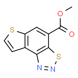 ChemSpider 2D Image | Methyl thieno[3,2-e][1,2,3]benzothiadiazole-4-carboxylate | C10H6N2O2S2