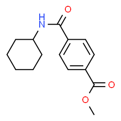 ChemSpider 2D Image | Methyl 4-(cyclohexylcarbamoyl)benzoate | C15H19NO3