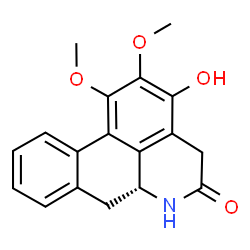 ChemSpider 2D Image | (6aR)-3-Hydroxy-1,2-dimethoxy-6a,7-dihydro-4H-dibenzo[de,g]quinolin-5(6H)-one | C18H17NO4