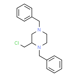 ChemSpider 2D Image | 1,4-Dibenzyl-2-(chloromethyl)piperazine | C19H23ClN2