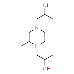 ChemSpider 2D Image | 1,4-Bis-(2-hydroxypropyl)-2-methylpiperazine | C11H24N2O2