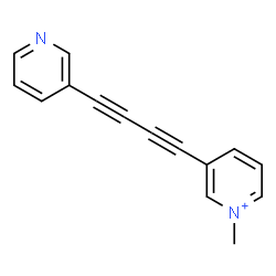 ChemSpider 2D Image | 1-Methyl-3-[4-(3-pyridinyl)-1,3-butadiyn-1-yl]pyridinium | C15H11N2