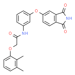 ChemSpider 2D Image | 2-(2,3-Dimethylphenoxy)-N-{3-[(1,3-dioxo-2,3-dihydro-1H-isoindol-5-yl)oxy]phenyl}acetamide | C24H20N2O5