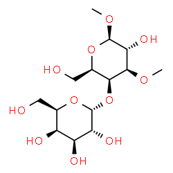 ChemSpider 2D Image | Methyl 4-O-alpha-D-galactopyranosyl-3-O-methyl-beta-D-galactopyranoside | C14H26O11