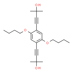 ChemSpider 2D Image | 4,4'-(2,5-Dibutoxy-1,4-phenylene)bis(2-methyl-3-butyn-2-ol) | C24H34O4