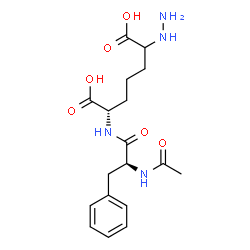 ChemSpider 2D Image | (2S)-2-[(N-Acetyl-L-phenylalanyl)amino]-6-hydrazinoheptanedioic acid | C18H26N4O6