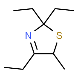 ChemSpider 2D Image | 2,2,4-Triethyl-2,5-dihydro-5-methylthiazole | C10H19NS