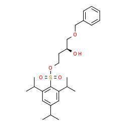 ChemSpider 2D Image | (3S)-4-(Benzyloxy)-3-hydroxybutyl 2,4,6-triisopropylbenzenesulfonate | C26H38O5S