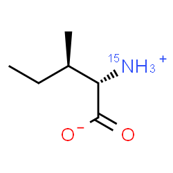 ChemSpider 2D Image | (2S,3R)-2-(~15~N)Ammonio-3-methylpentanoate | C6H1315NO2