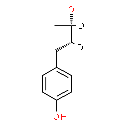 ChemSpider 2D Image | 4-[(2R,3S)-3-Hydroxy(2,3-~2~H_2_)butyl]phenol | C10H12D2O2