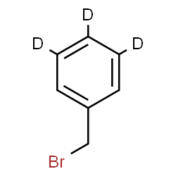 ChemSpider 2D Image | (Bromomethyl)(3,4,5-~2~H_3_)benzene | C7H4D3Br