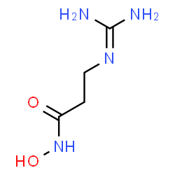 ChemSpider 2D Image | N~3~-(Diaminomethylene)-N-hydroxy-beta-alaninamide | C4H10N4O2