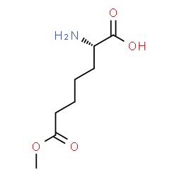 ChemSpider 2D Image | (2S)-2-Amino-7-methoxy-7-oxoheptanoic acid | C8H15NO4