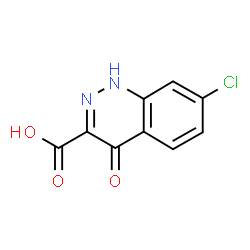 ChemSpider 2D Image | 7-Chloro-4-oxo-1,4-dihydro-3-cinnolinecarboxylic acid | C9H5ClN2O3