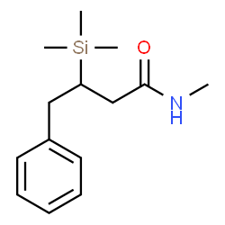 ChemSpider 2D Image | N-Methyl-4-phenyl-3-(trimethylsilyl)butanamide | C14H23NOSi
