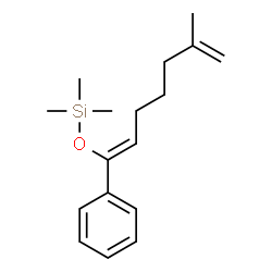 ChemSpider 2D Image | Trimethyl{[(1Z)-6-methyl-1-phenyl-1,6-heptadien-1-yl]oxy}silane | C17H26OSi
