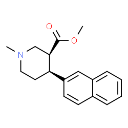 ChemSpider 2D Image | N,O-dimethyl-4-(2-naphthyl)piperidine-3-carboxylate | C18H21NO2