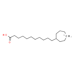 ChemSpider 2D Image | 11-[(4-~13~C)Cycloheptyl]undecanoic acid | C1713CH34O2