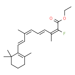 ChemSpider 2D Image | (9cis,13cis)-O~15~-Ethyl-14-fluororetinoic acid | C22H31FO2