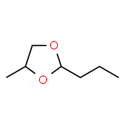 ChemSpider 2D Image | 4-Methyl-2-propyl-1,3-dioxolane | C7H14O2