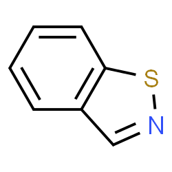 ChemSpider 2D Image | 1,2-Benzothiazole | C7H5NS