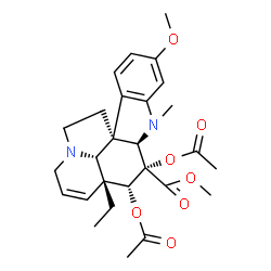 ChemSpider 2D Image | 16-O-Acetylvindoline | C27H34N2O7