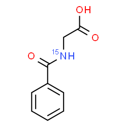 ChemSpider 2D Image | N-Benzoyl(~15~N)glycine | C9H915NO3