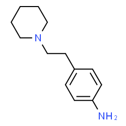 ChemSpider 2D Image | 4-[2-(1-Piperidinyl)ethyl]aniline | C13H20N2
