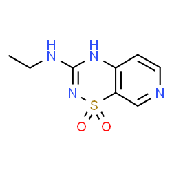 ChemSpider 2D Image | N-Ethyl-4H-pyrido[4,3-e][1,2,4]thiadiazin-3-amine 1,1-dioxide | C8H10N4O2S