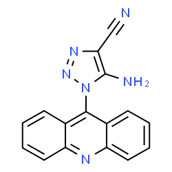 ChemSpider 2D Image | 1-(9-Acridinyl)-5-amino-1H-1,2,3-triazole-4-carbonitrile | C16H10N6