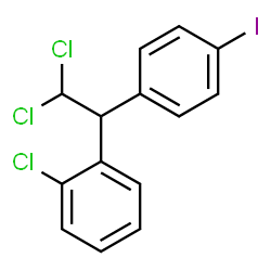 ChemSpider 2D Image | 1-Chloro-2-[2,2-dichloro-1-(4-iodophenyl)ethyl]benzene | C14H10Cl3I