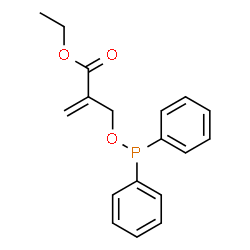 ChemSpider 2D Image | Ethyl 2-{[(diphenylphosphino)oxy]methyl}acrylate | C18H19O3P
