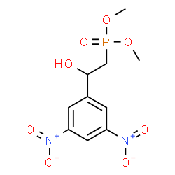 ChemSpider 2D Image | Dimethyl [2-(3,5-dinitrophenyl)-2-hydroxyethyl]phosphonate | C10H13N2O8P