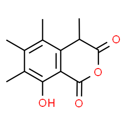 ChemSpider 2D Image | 8-Hydroxy-4,5,6,7-tetramethyl-1H-isochromene-1,3(4H)-dione | C13H14O4