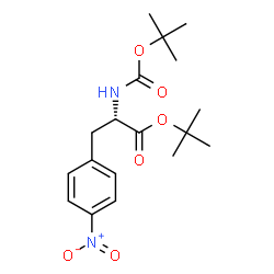 ChemSpider 2D Image | N-BOC-4-NITRO-L-PHENYLALANINE-T-BUTYL ESTER | C18H26N2O6