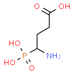 ChemSpider 2D Image | 4-Amino-4-phosphonobutanoic acid | C4H10NO5P