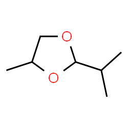 ChemSpider 2D Image | 2-Isopropyl-4-methyl-1,3-dioxolane | C7H14O2