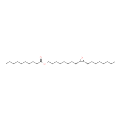 ChemSpider 2D Image | 8-[(2S,3R)-3-Octyl-2-oxiranyl]octyl decanoate | C28H54O3