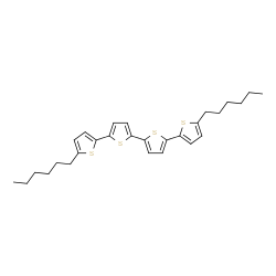 ChemSpider 2D Image | 5,5'''-Dihexyl-2,2':5',2'':5'',2'''-quaterthiophene | C28H34S4