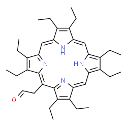 ChemSpider 2D Image | (2,3,7,8,12,13,17,18-Octaethyl-5-porphyrinyl)acetaldehyde | C38H48N4O