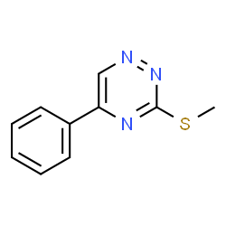 ChemSpider 2D Image | 3-(Methylthio)-5-phenyl-1,2,4-triazine | C10H9N3S