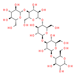 ChemSpider 2D Image | beta-D-Glucopyranosyl-(1->4)-beta-D-glucopyranosyl-(1->4)-beta-D-glucopyranosyl-(1->3)-beta-D-glucopyranosyl-(1->4)-D-glucopyranose | C30H52O26