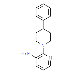 ChemSpider 2D Image | 1-(3-Amino-2-Pyridyl)-4-Phenyl-Piperidine | C16H19N3