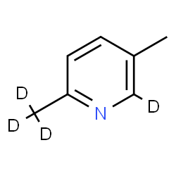 ChemSpider 2D Image | 2-deuterio-3-methyl-6-(trideuteriomethyl)pyridine | C7H5D4N