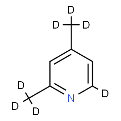 ChemSpider 2D Image | 2-deuterio-4,6-bis(trideuteriomethyl)pyridine | C7H2D7N